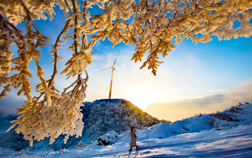 南天湖雪景 南天湖景區(qū)供圖