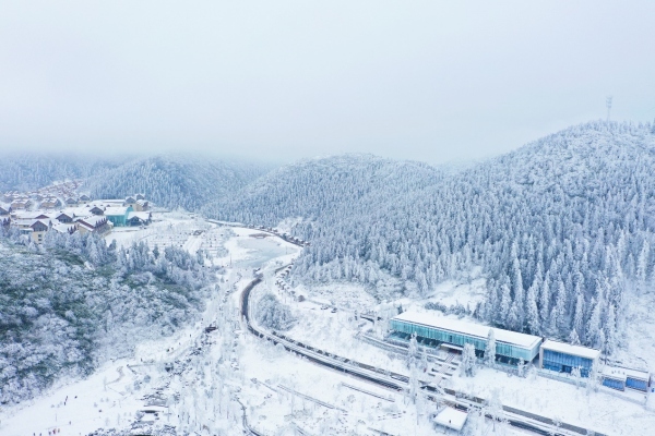 南天湖雪景。景區(qū)供圖